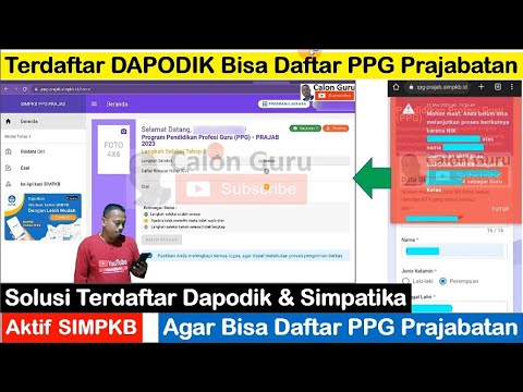 REAL Contoh Terdaftar DAPODIK Bisa Daftar PPG Prajabatan ~ Ikuti Cara ini ...