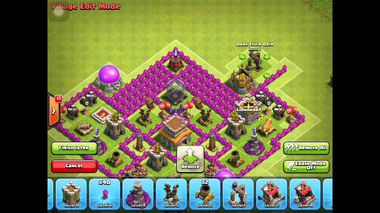 Th8 dark elixir farming base