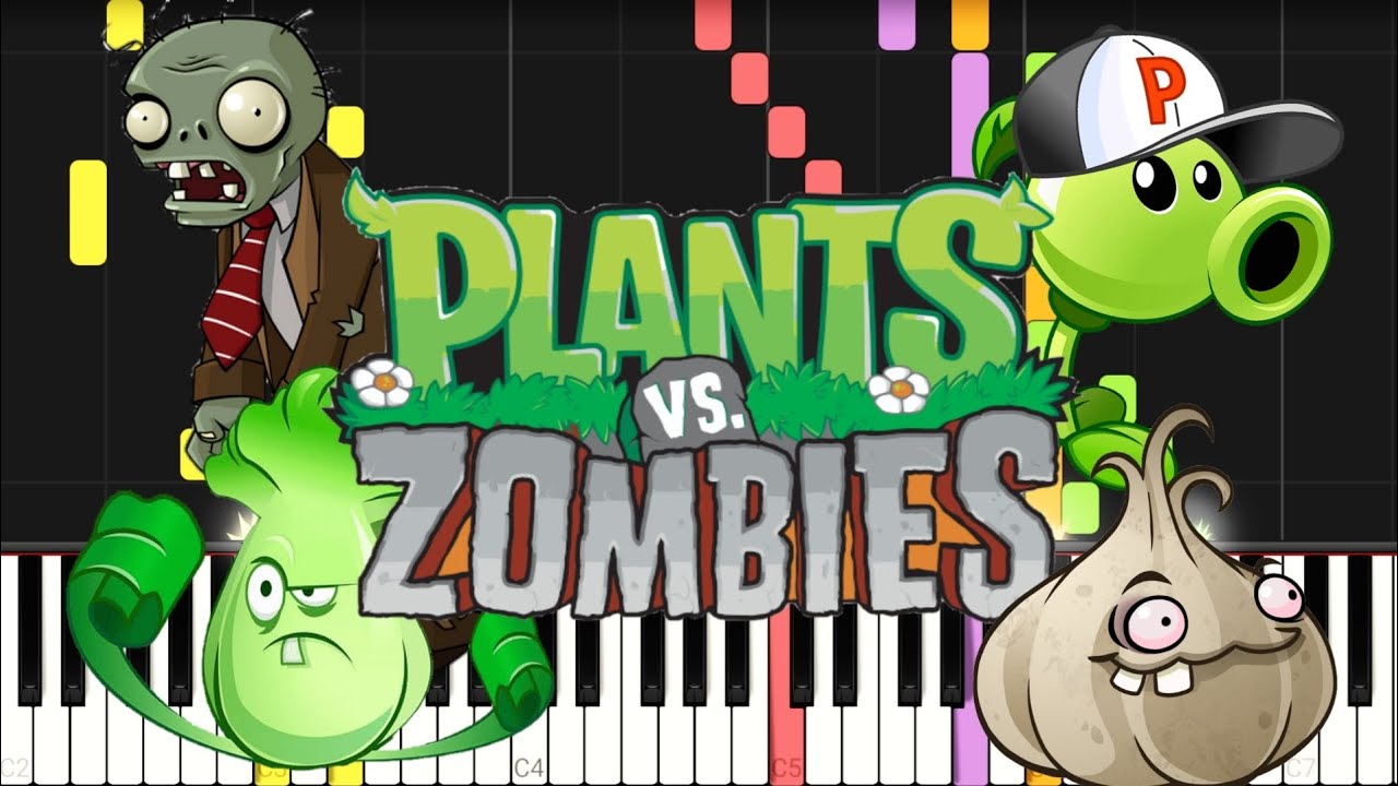 Plantas vs Zombies Theme Piano | Canción de Plantas VS Zombies | Tema