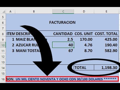 Pasar De Numeros A Letras Para Factura Boleta Youtube