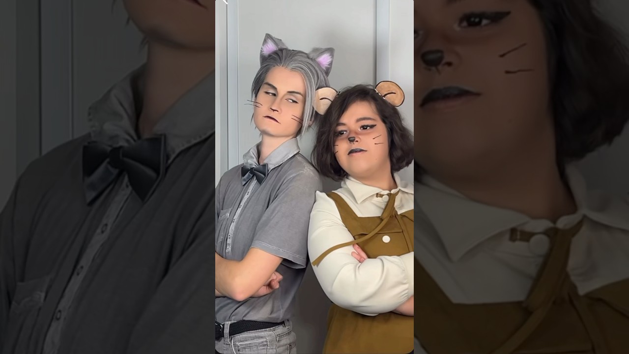 Tom and Jerry best enemy 😂 #tomandjerry #cosplay