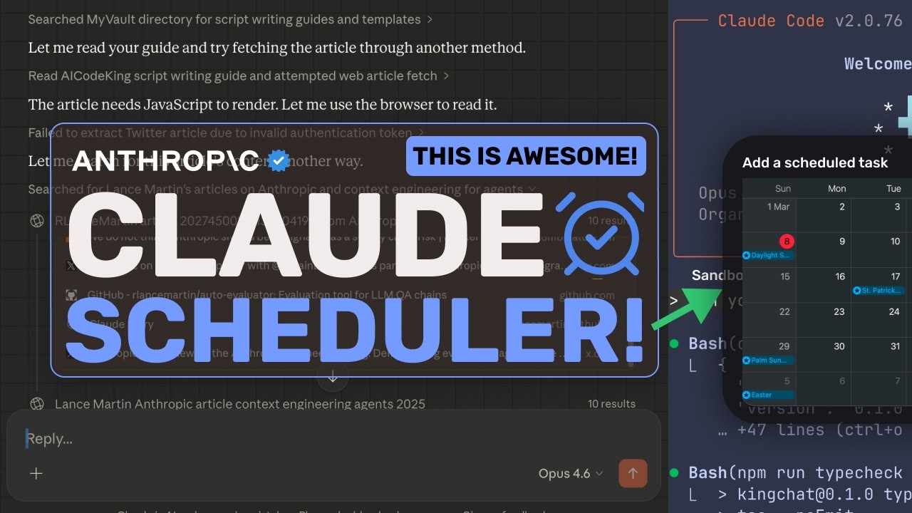 Claude Code Scheduled Tasks: This new FEATURE is REALLY GOOD! They are TRYING TO END OpenClaw!