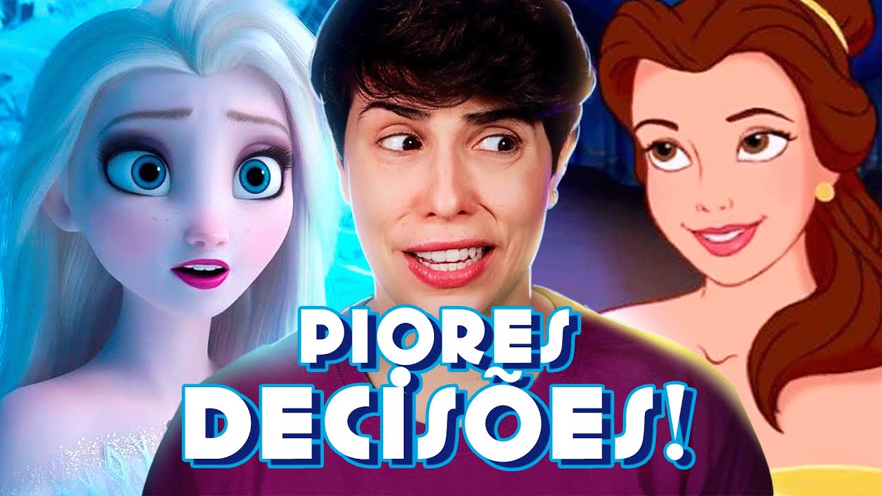 DECISÕES ESTÚPIDAS DE PRINCESAS DA DISNEY!