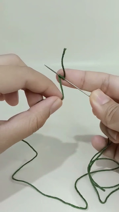 Cara cepat buat simpul ikatan di ujung benang #sewingtips #sewinghacks #sewingtutorial #menjahit