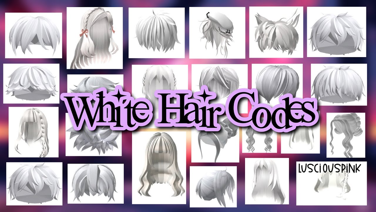 Short White Hair Codes & Links for Boys (And others)