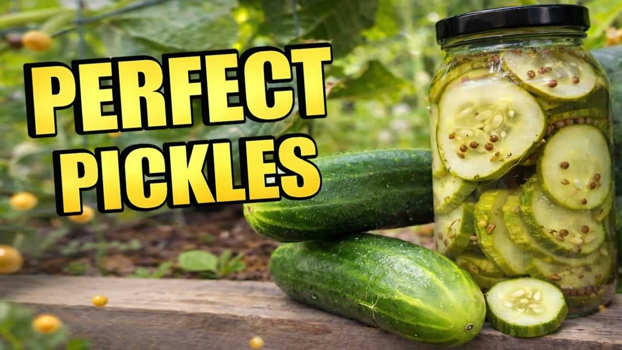 Turn Garden Cucumbers Into PERFECT Pickles! - YouTube