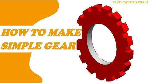 How to make a simple GEAR in Solidworks | CAD Tutorials CIRCULAR PATTERN for Beginners