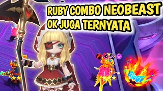 RUBY COMBO NEOBEAST | CARA BERMAIN COMMANDER RUBY #magicchessgogo #mcgg