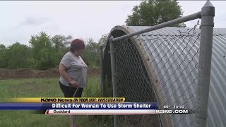 Storm Shelter Problem For Disabled Woman