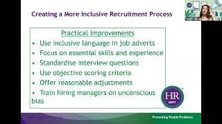 HR How To...Review hiring, onboarding and workplace culture for inclusivity.