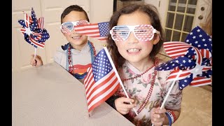 CHOOLING 4th of July Party Favor Kit Review | Necklaces Glasses Tattoos Pinwheels Flags Wristbands screenshot 3