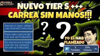 NUEVO TIER S +++ ROTISIMO CARREA SIN MANOS! ME FLAMEAN Y LES DOY UNA LECCION 😎! MLBB ESP