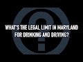 WHAT’S THE LEGAL LIMIT IN MARYLAND FOR DRINKING AND DRIVING?
The legal limit for drinking and driving is commonly believed to be .08, but in the State of Maryland, the legal...