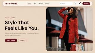 Build a Modern Fashion Website with HTML & CSS | Responsive E-Commerce UI