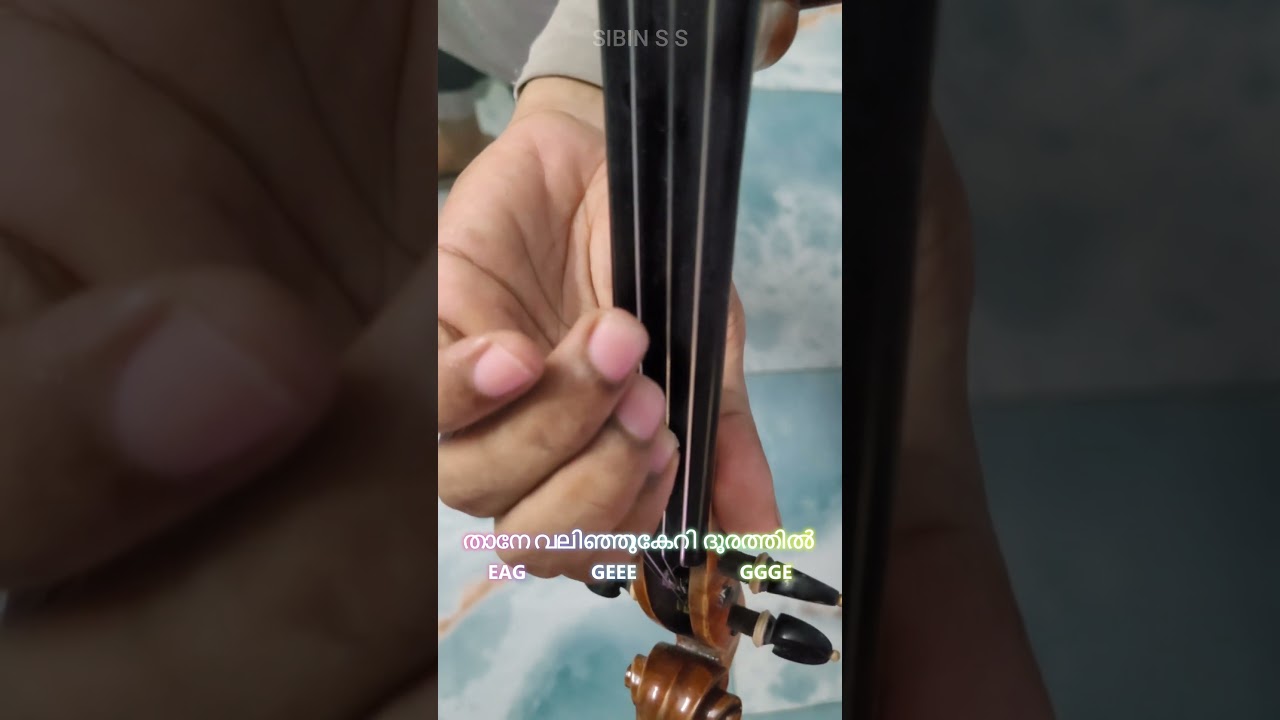 Angu Vaana Konilu Easy Notes with Violin Tutorial l Sibin S S