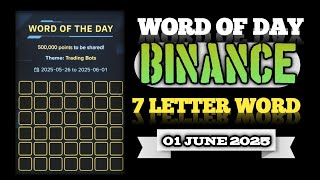 Binance Word Of Day Game Challenge | 7 Letter Word Of Day Binance screenshot 4