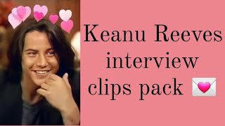 Keanu Reeves | interviews scene pack 80s/90s