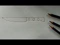 How To Draw A KNIFE 