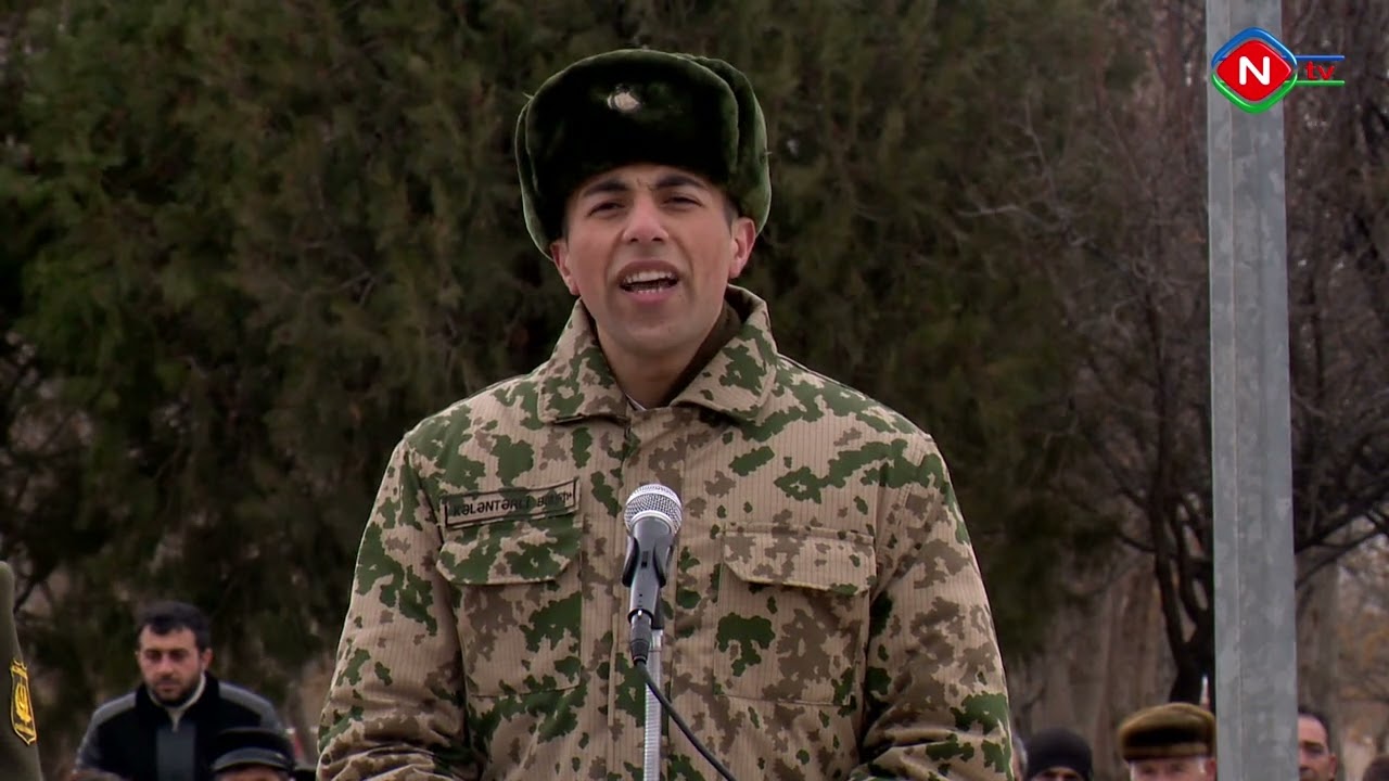 Daxili Qoşunların gənc əsgərləri hərbi andı qəbul edib