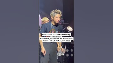 ONE OK ROCK -Taka being the sweetest checking on fans. #oneokrock #taka  #shorts #trending