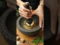 【4K】【ASMR】Crushing a Golden Dice in Stone Mortar