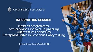 Master’s programmes in Economics and Mathematics | Information Session | Open Doors Week 2022