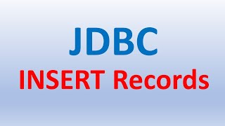 Jdbc Insert