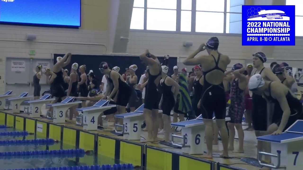 Women's 400m Free Relay Finals 2022 College Club Swimming National