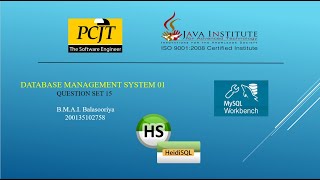 Database Management System 01 | Question Set 15