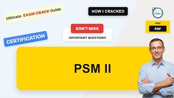 PSM II Real Exam Questions & Answers | Complete Exam Prep Guide (with practice questions + free PDF