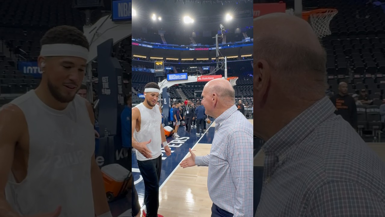 DBook is digging the new Clippers arena🛥️🏀 