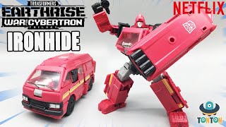 Transformer Netflix WFC Earthrise Deluxe Ironhide Review / アースライズデラックスアイアンハイド