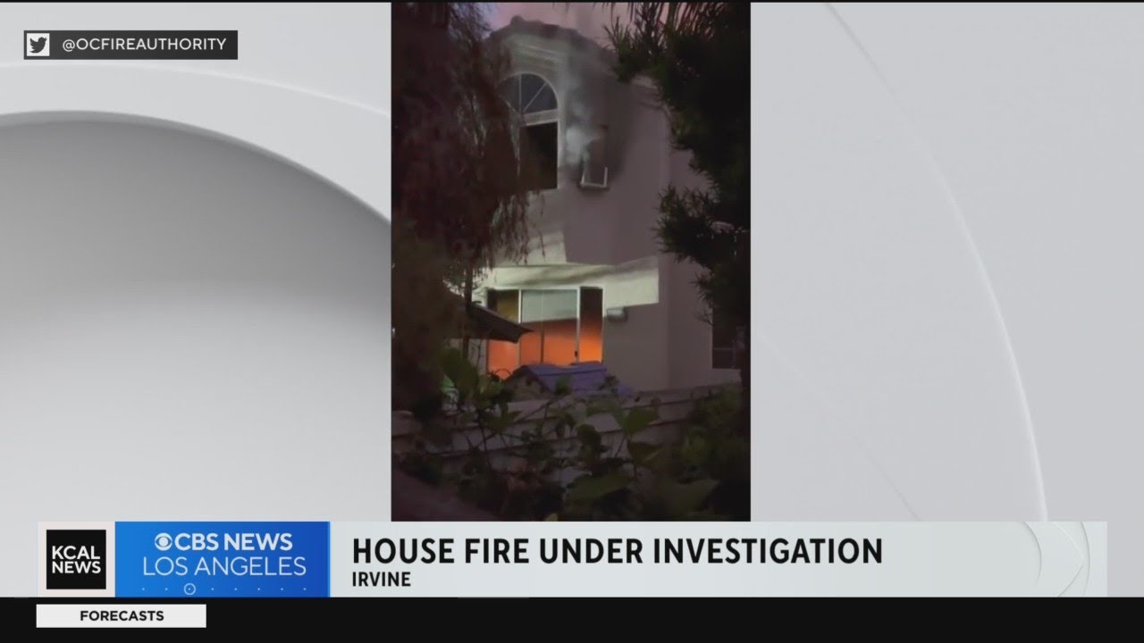 Firefighter injured while battling house fire in Irvine