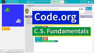 Code.org Express Lesson 5.8 Swimming Fish in Sprite Lab | Answer Tutorial | Course E Lesson 3.8 Profile