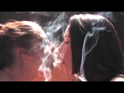 Karina and Cody smoking and kissing