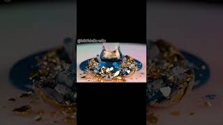 【8K | ASMR】 Crushing a Frozen Golden Blueberry ❄️💛 | Icy Cracks &amp; Juicy Burst #shorts #asmr