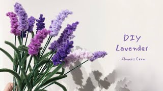 DIY Lavender Flower | How to Make Lavender Flower with Pipe Cleaners Easy