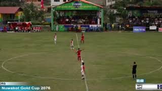 2nd Nuwakot Gold Cup QF: Nepal Police Club Vs Nepal APF - LIVE FROM BATTAR

This LIVE is brought to
