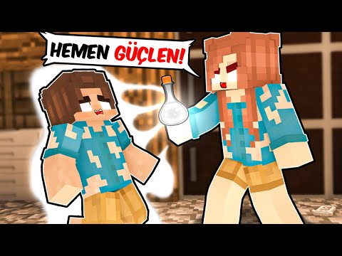 SEVGİLİMİN GÜÇ İKSİRİNİ İÇTİM 🧪 OHA NOLDU BANA ❓ - Minecraft