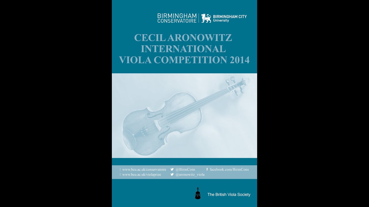 Cecil Aronowitz International Viola Competition - Sunday 26