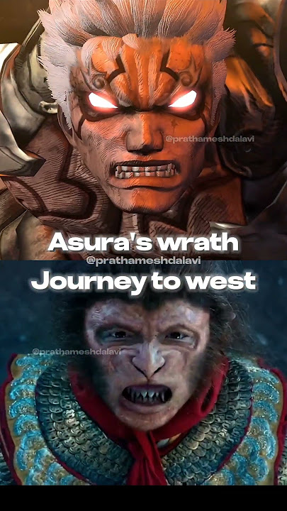 Asura's wrath and Journey to the West comparison 👹| wait for end 🔚❗😱 | #rip in the chat 🥲 #vs
