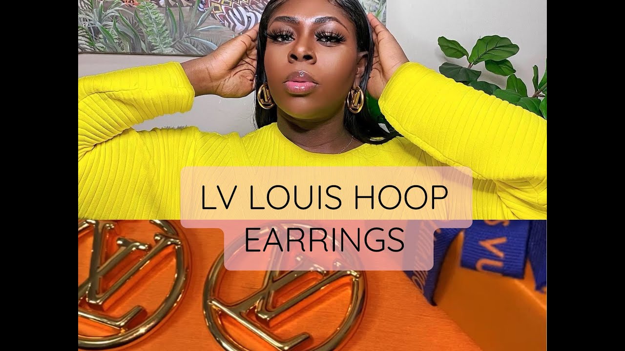 LOUIS VUITTON LOUISE HOOP EARRINGS - UNBOXING AND REVIEW 