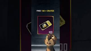 Free 100 + Premium Crate 😱#shorts #pubgmobile