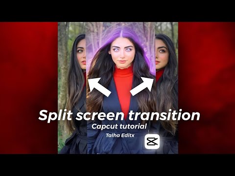 Capcut split screen transition tutorial😱 in capcut? 😳