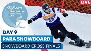 Lillehammer 2021 | Para Snowboard | Snowboard Cross finals (m/w) | WPSS  Championships - YouTube