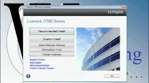Lexmark C792de | Installation & Software