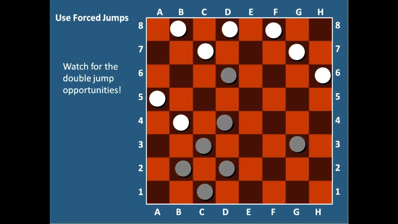 Best Techniques and Moves to win in Dama Game or Checkers 