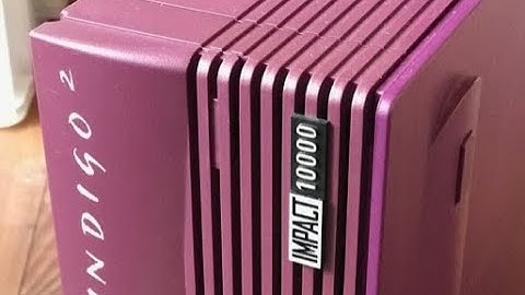 An SGI Indigo2 R10000 MAX IMPACT running various IRIX Demos