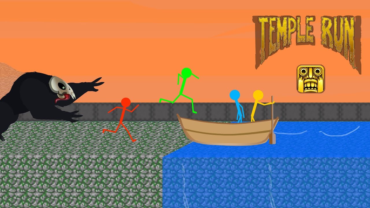Temple run 2: Sky Summit in Stickman life