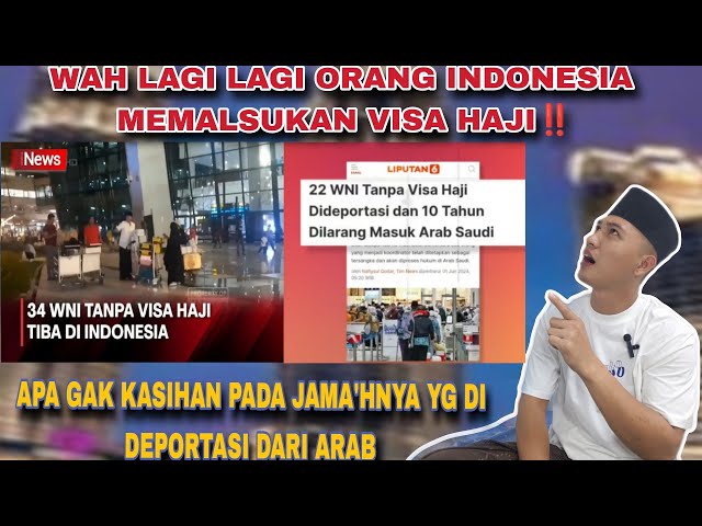 WAH PELIK‼️LAGI LAGI JAMA'AH HAJI INDONESIA KENAK DEPORTASI 10 THN class=